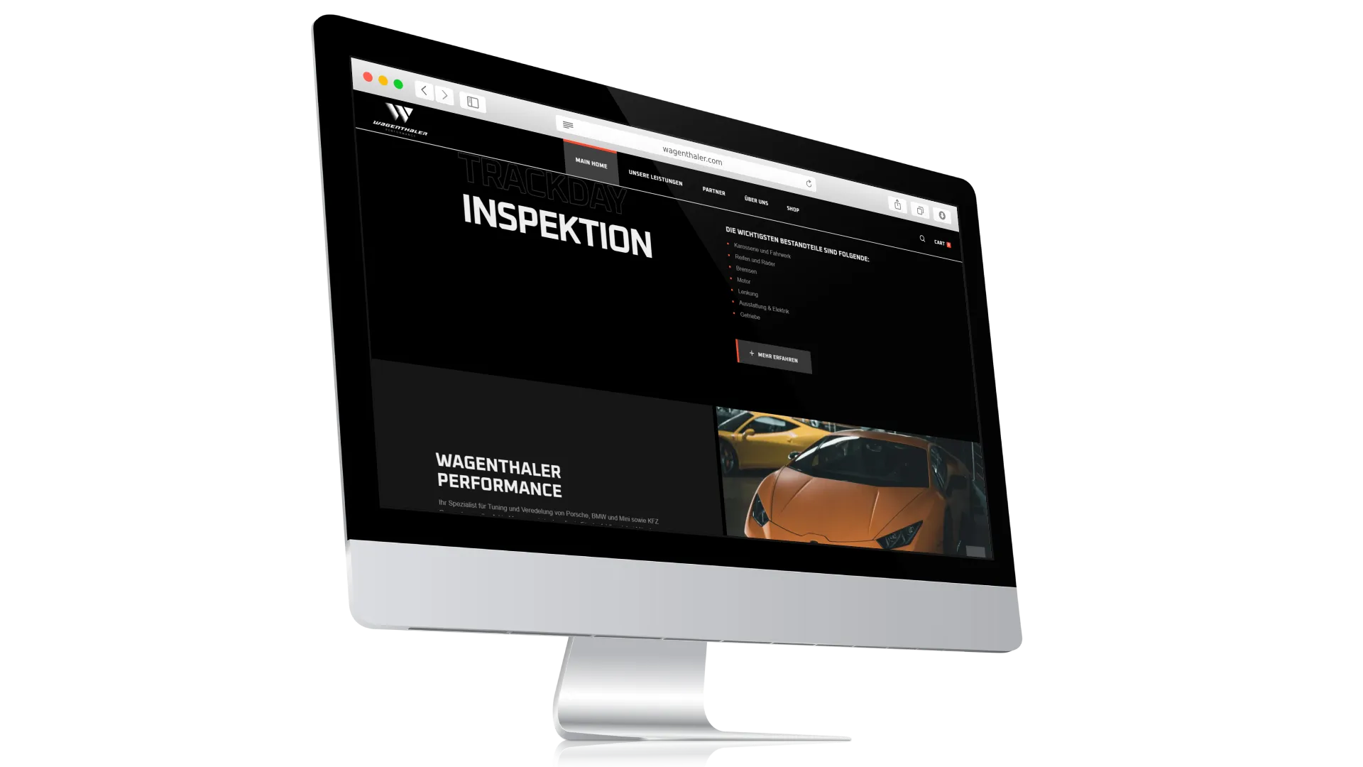 Impression Desktop – Wagenthaler Startseite