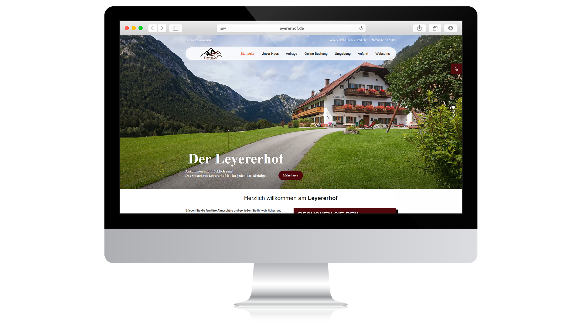 Leyererhof Impression Desktop Startseite